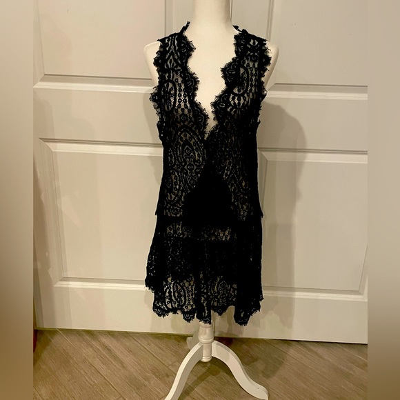 Free People Dresses & Skirts - Free People Lace Drop Waist dress. *used twice* Medium